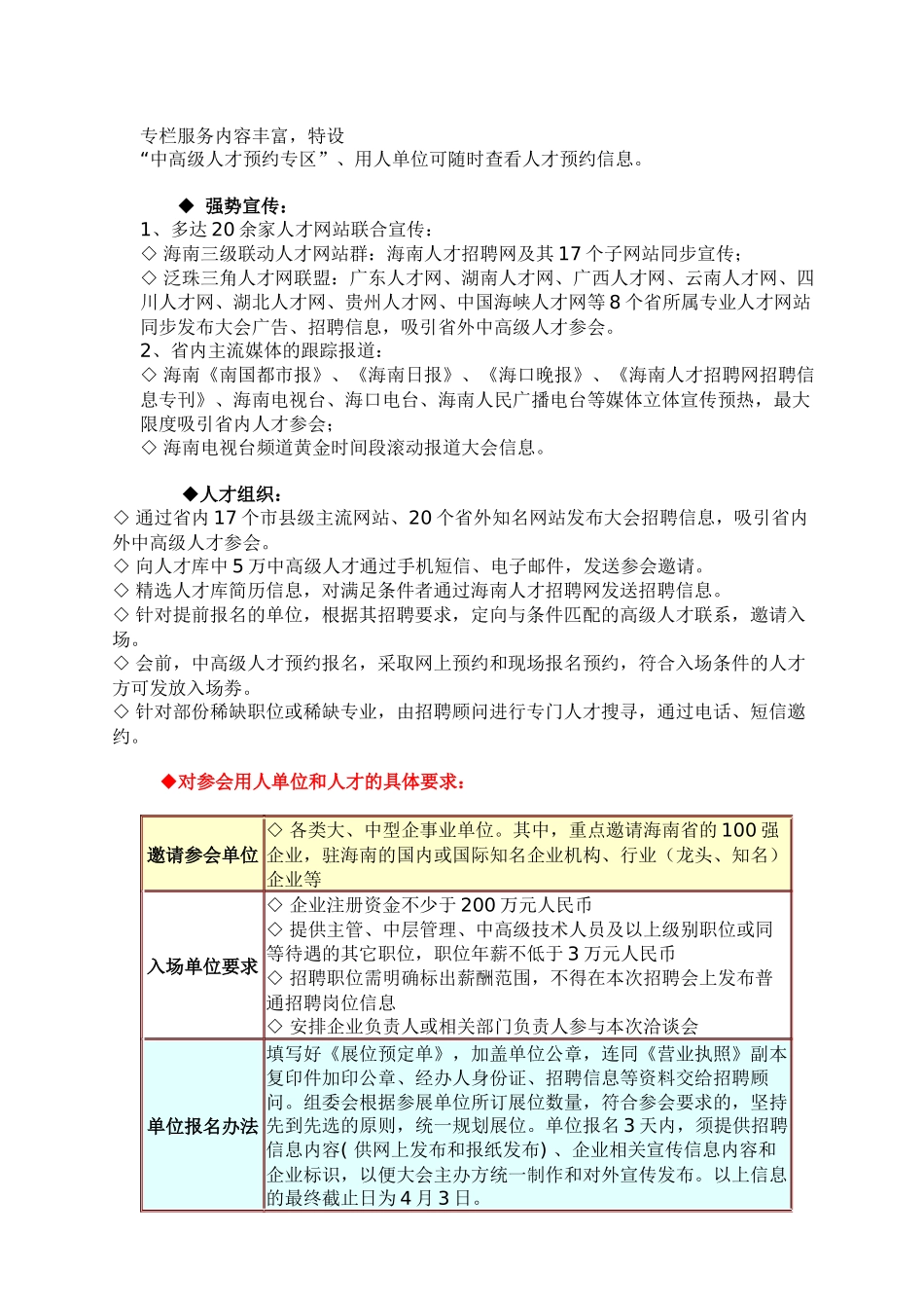 人力资源-XXXX年“赢在海南”大型综合性人才招聘会_第2页