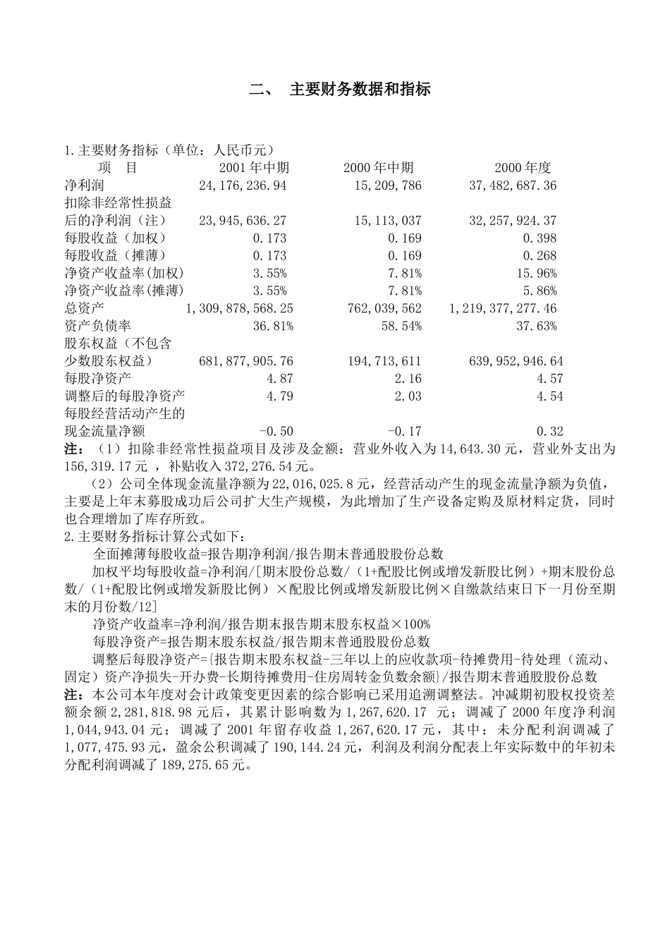 某科技股份公司年度中期报告_第2页