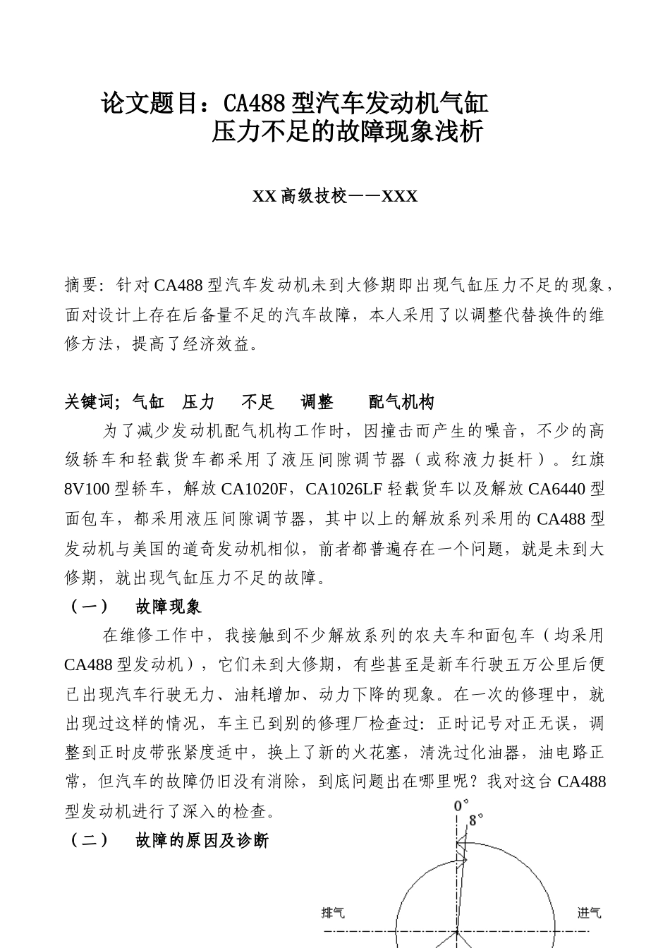 人力资源-CA488型汽车发动机气缸压力不足的故障现象浅析_第2页