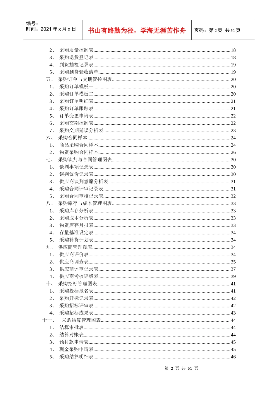 某环保设备科技公司产品类采购管理表_第2页