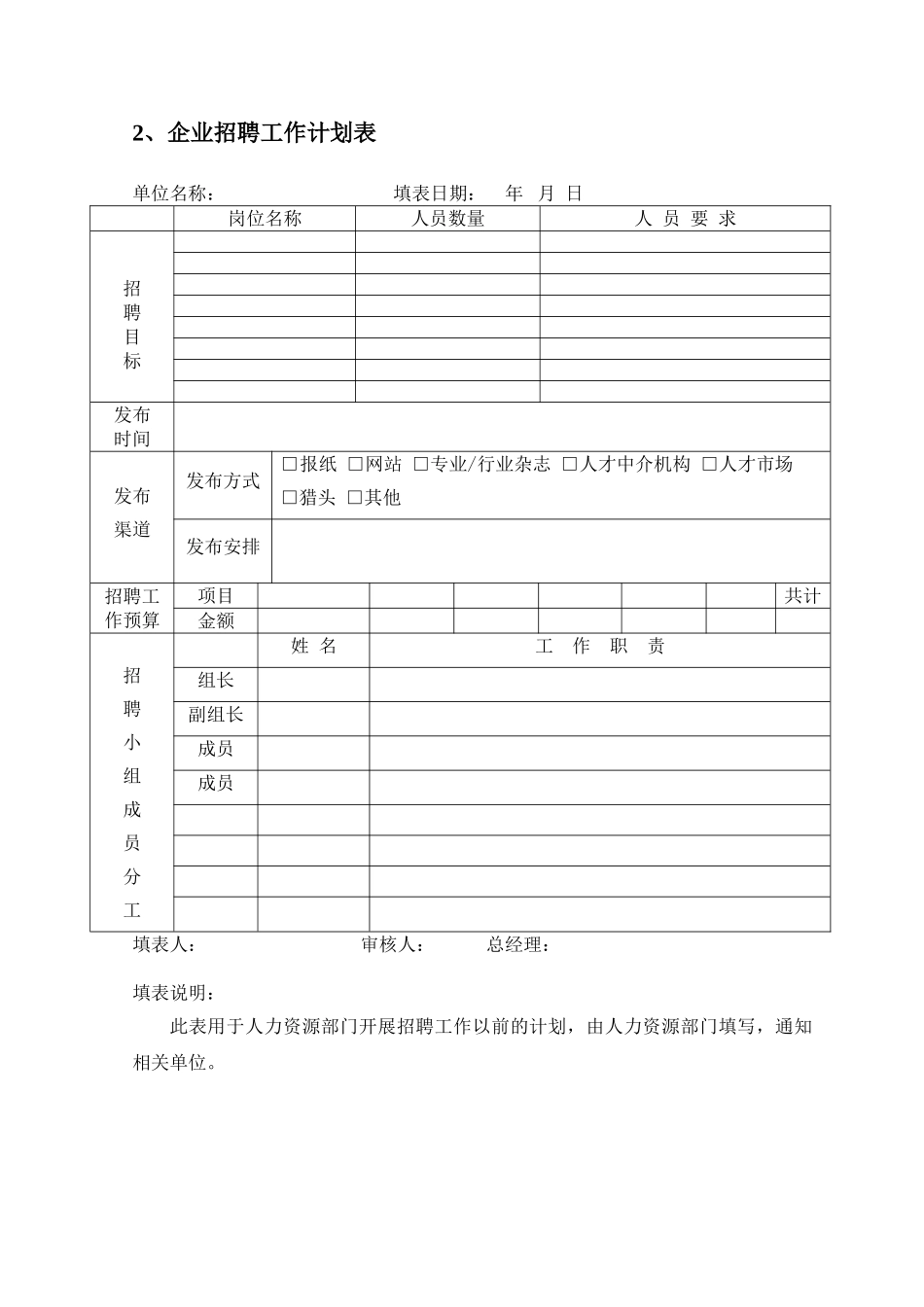 员工招聘录用表单汇总_第3页