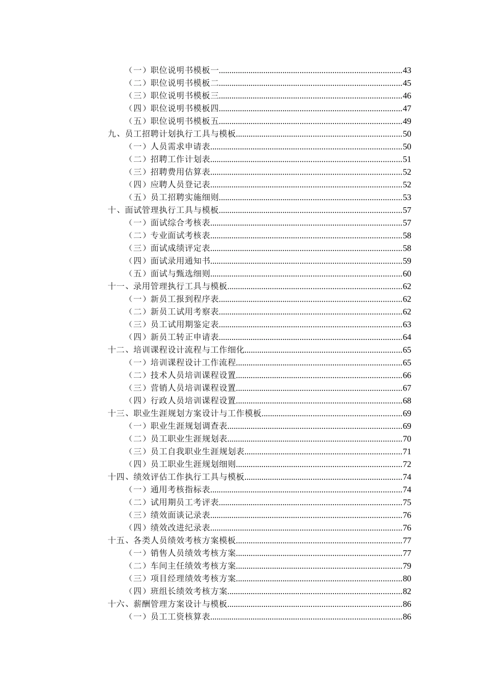 人力资源管理工作细化执行与岗位设计模板_第3页