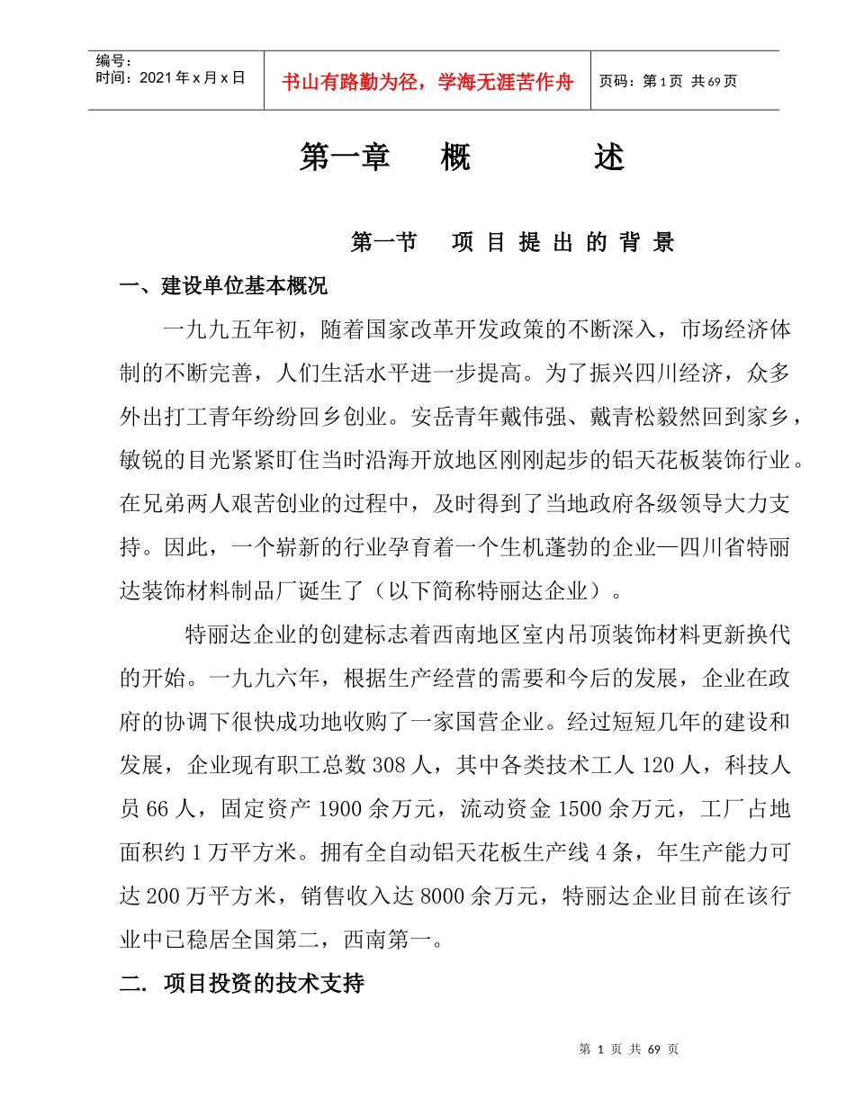 某涂板生产线项目可行性分析报告_第2页