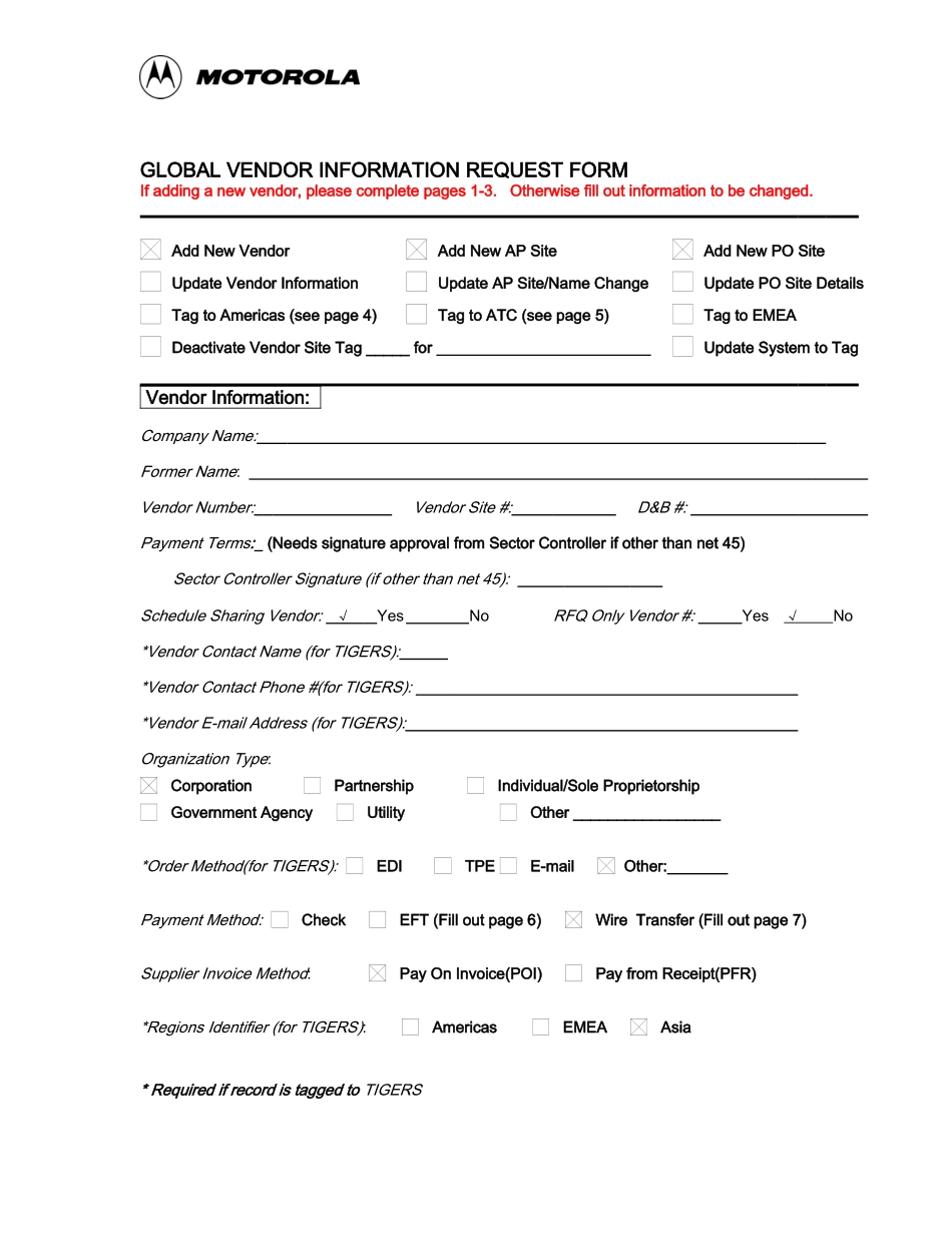人力资源-Motorola-Global_Vendor_Request_Form_第1页