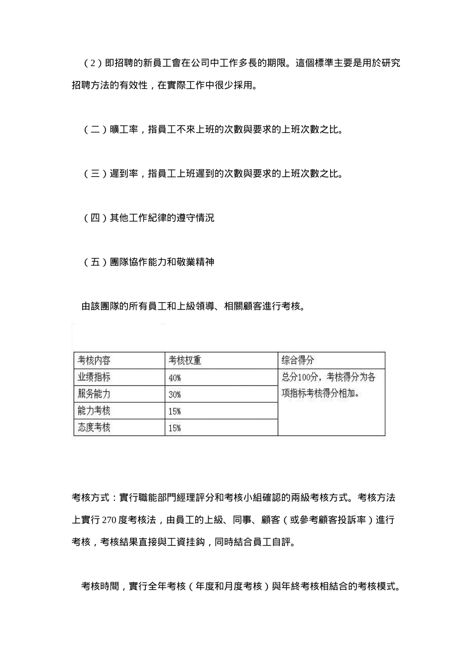 企业不同人员的考核方法_第3页