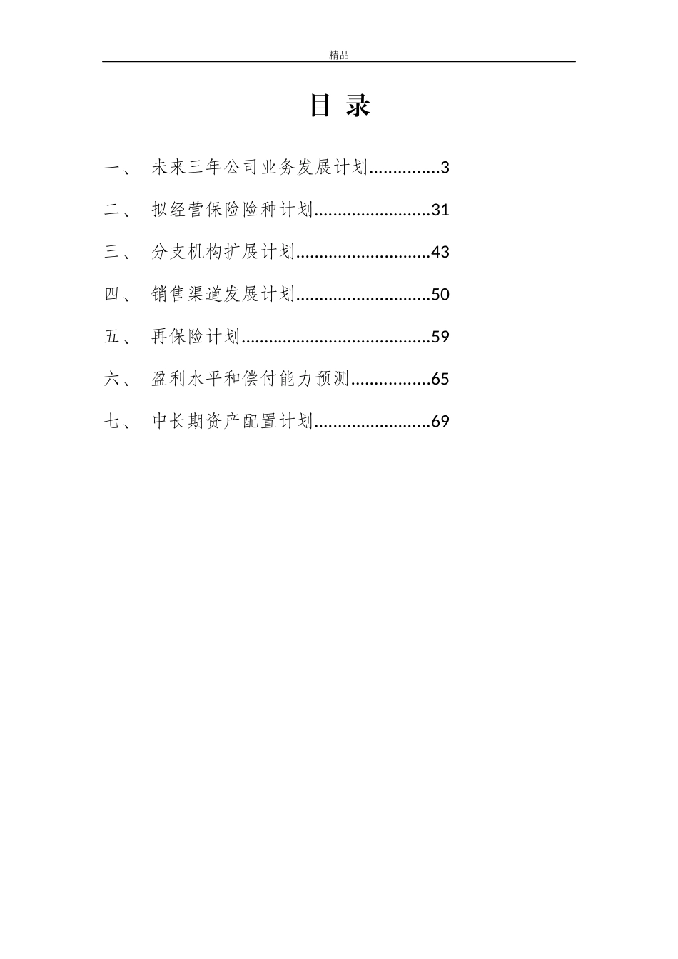 某财产保险股份有限公司未来三年发展计划(全)_第2页