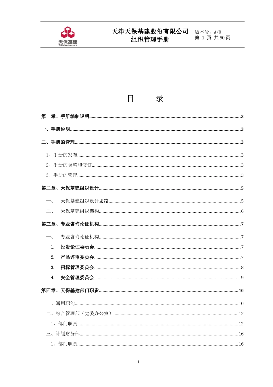 某股份有限公司组织管理手册_第2页