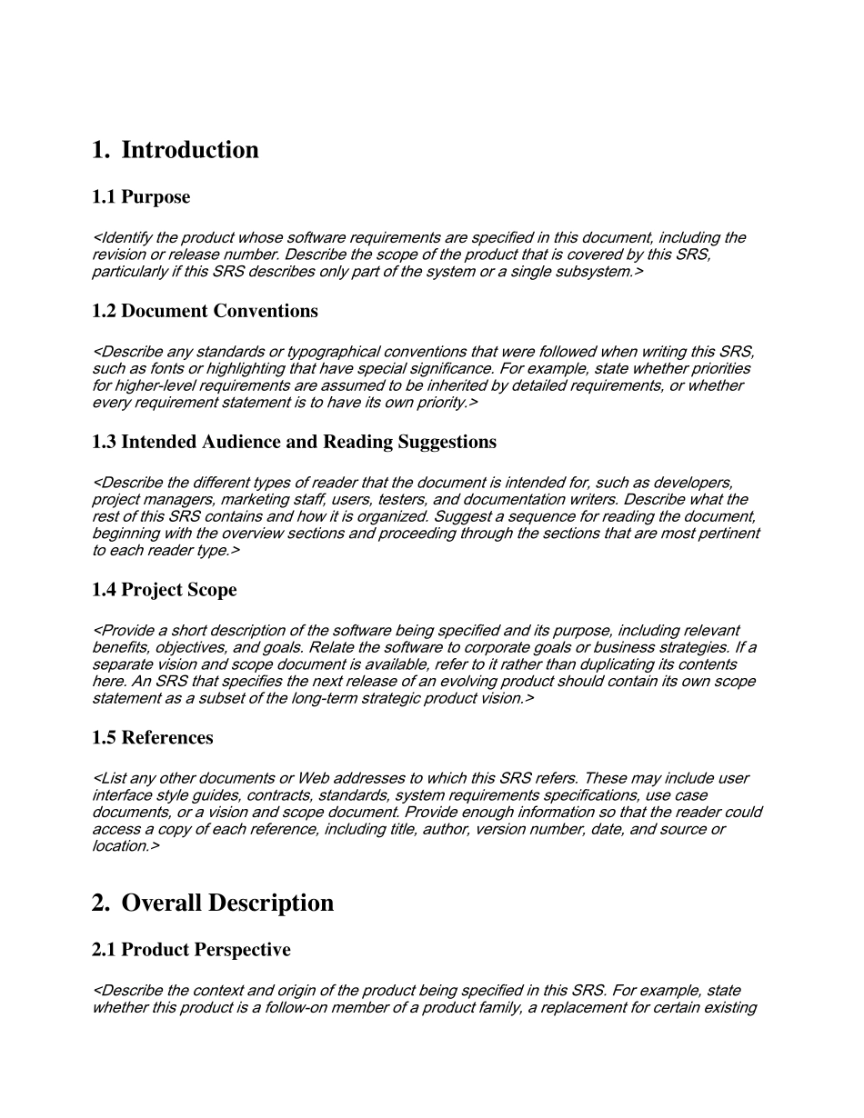 人力资源-System Requirement Specification 系统需求分析模版_第3页