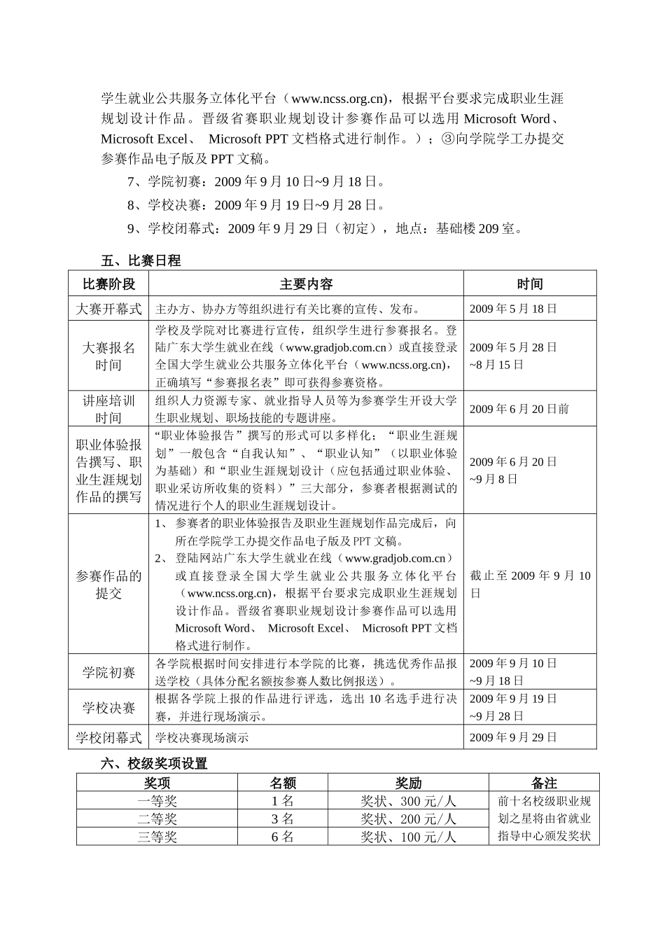 全国大学生职业生涯规划大赛暨第五届广东省大学生职业规划大赛_第2页