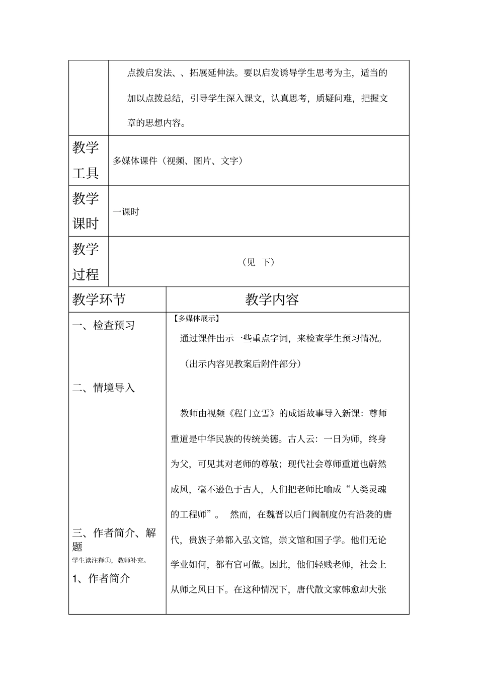 (完整版)《师说》公开课教案_第2页