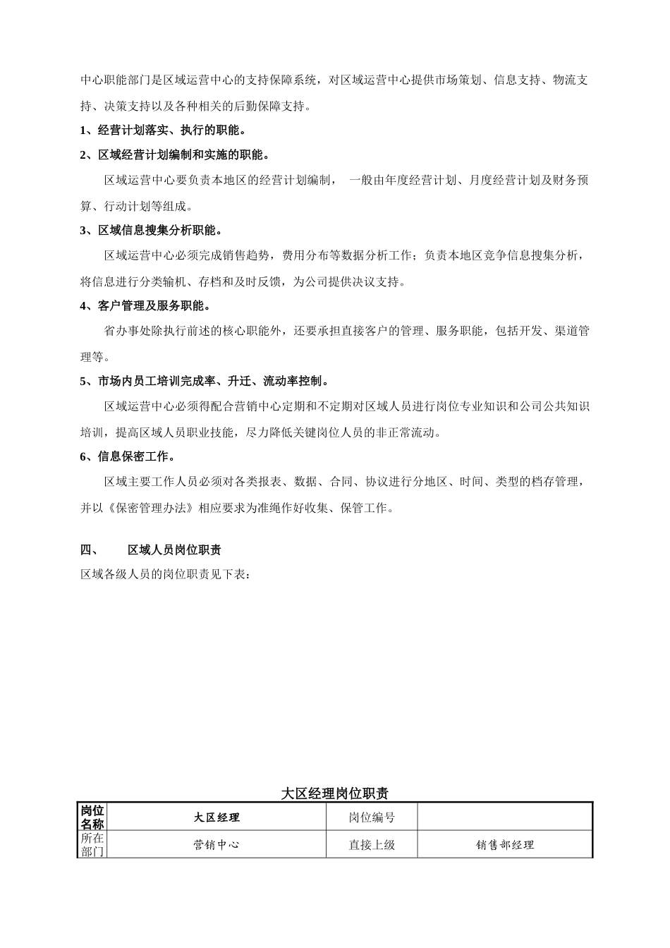 区域架构及人员岗位职责_第2页