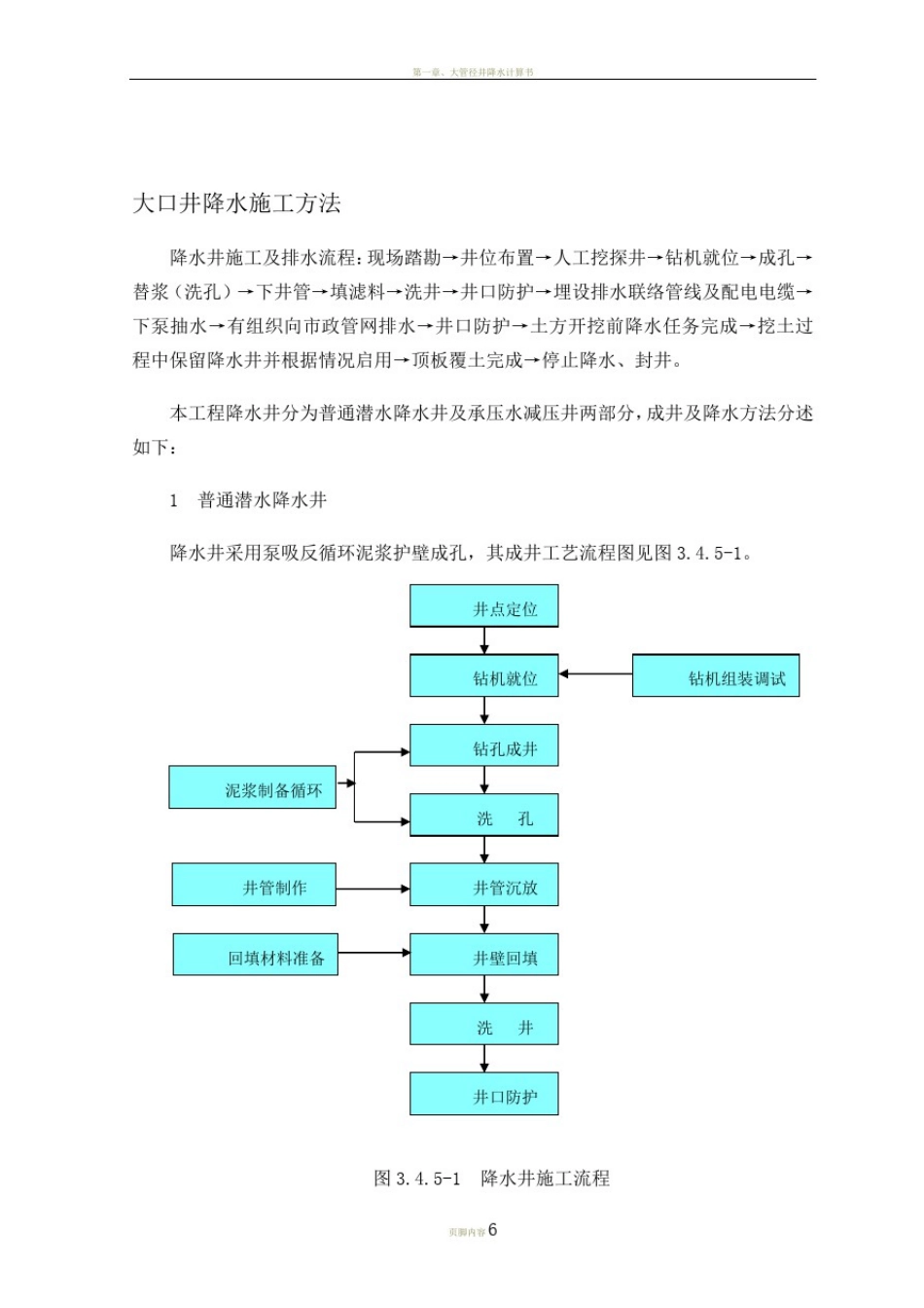 大口井降水施工方法_第1页