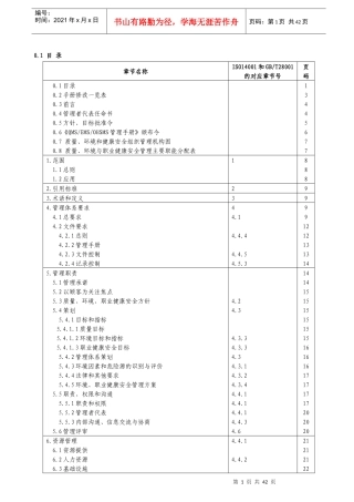 某物业QMSEMSOHSMS管理手册