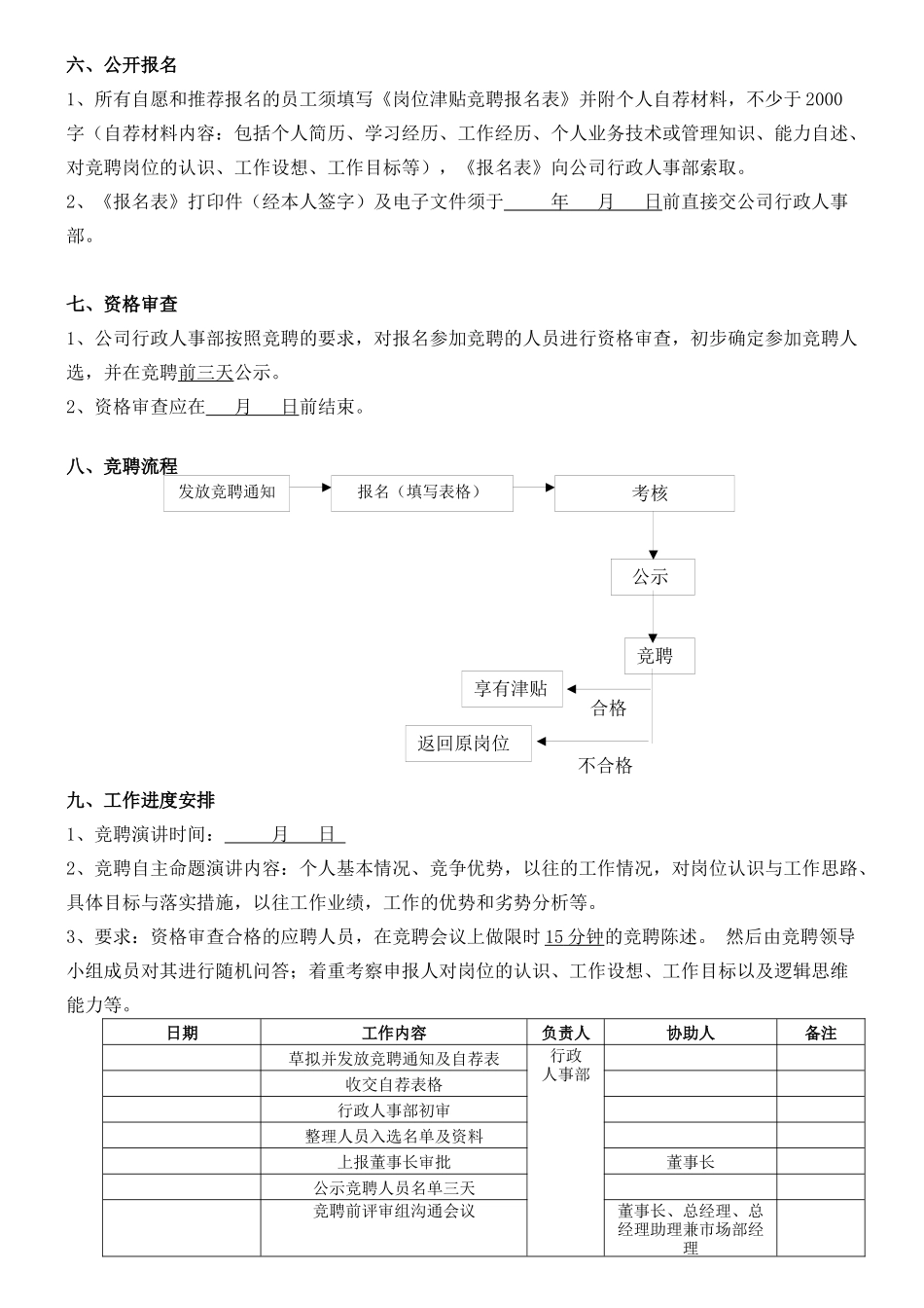 人力资源-# 岗位津贴 竞聘方案_第2页