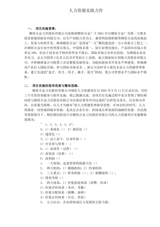 人力资源实践力作)