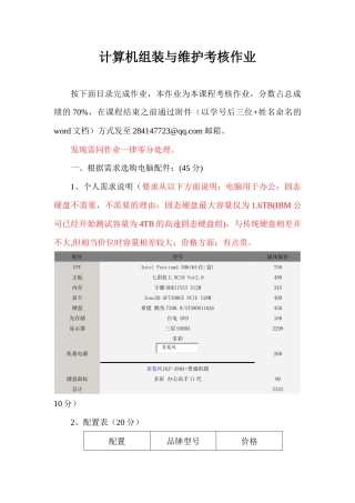 人力资源-13级网安二班077游梦休__计算机组装与维护考核作业_1