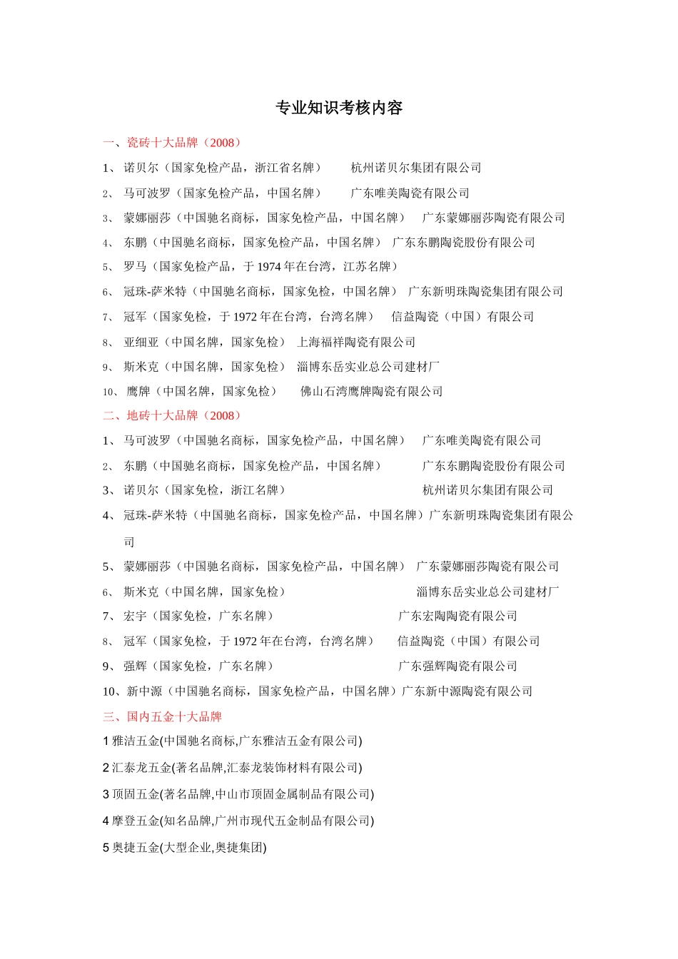 专业知识考核内容_第1页