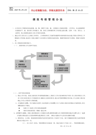 某物流公司绩效管理办法