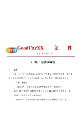 某网广告接审流程