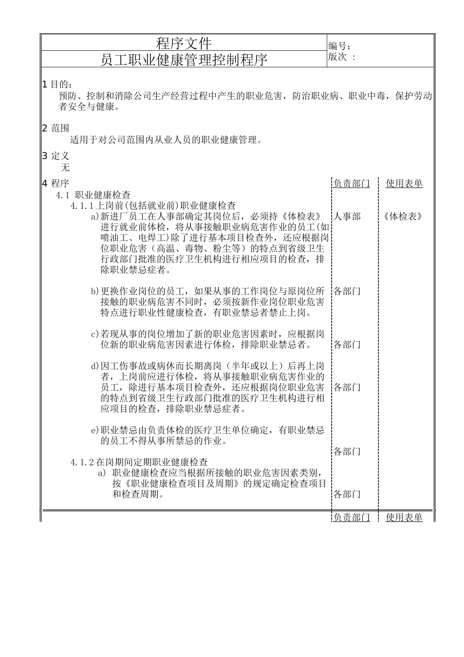 员工职业健康管理程序文件_第2页