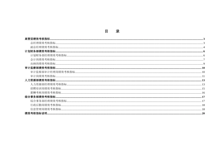山东金瀚控股-金瀚集团-绩效考核指标库_第2页