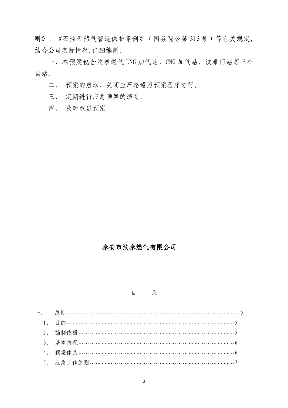 某燃气有限公司综合应急预案_第2页