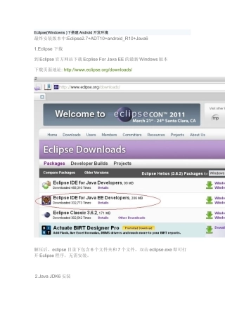 人力资源-Eclipse(Windowns )下搭建Android开发环境