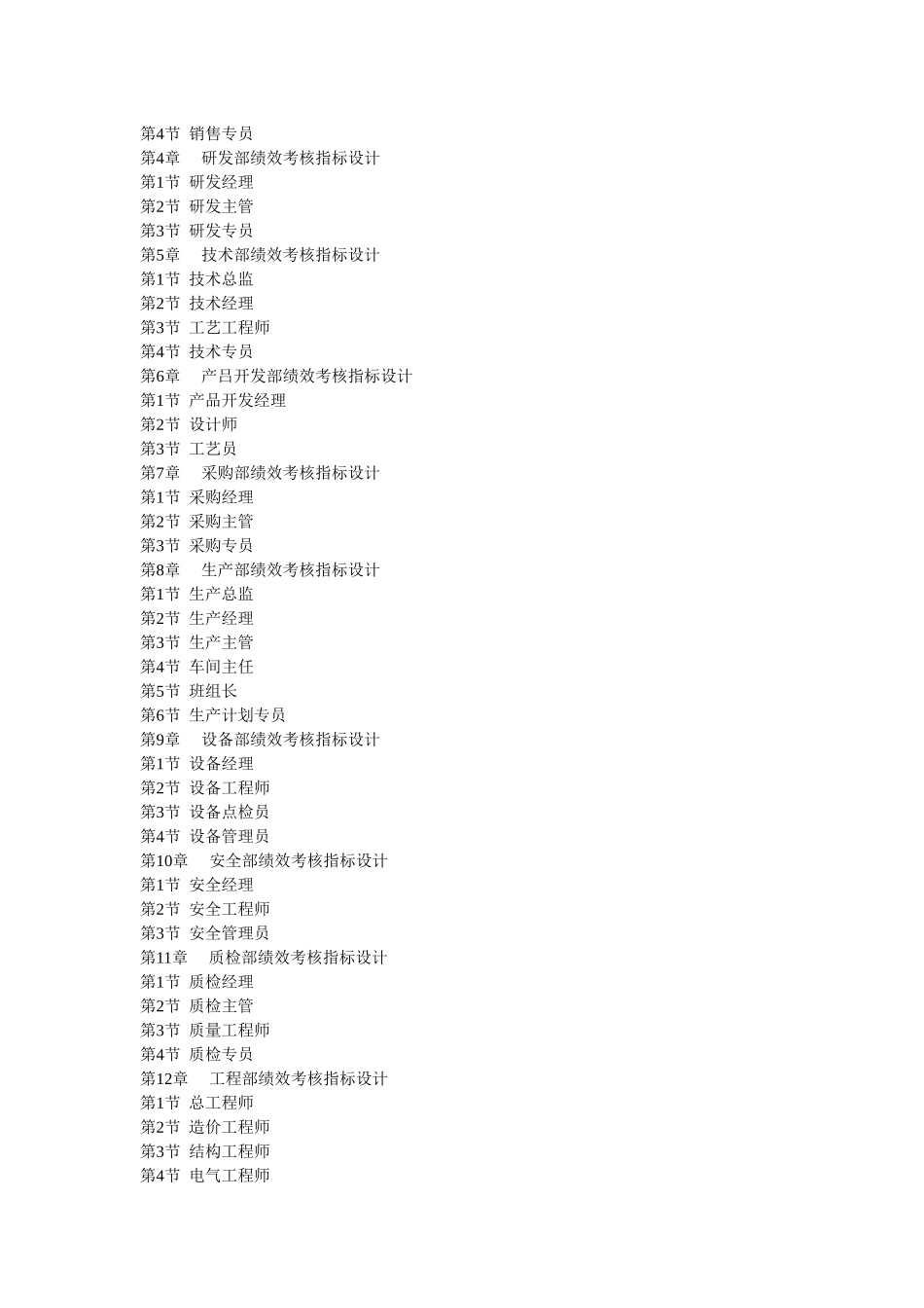 人力资源-20大部门绩效考核指标设计全案_第2页