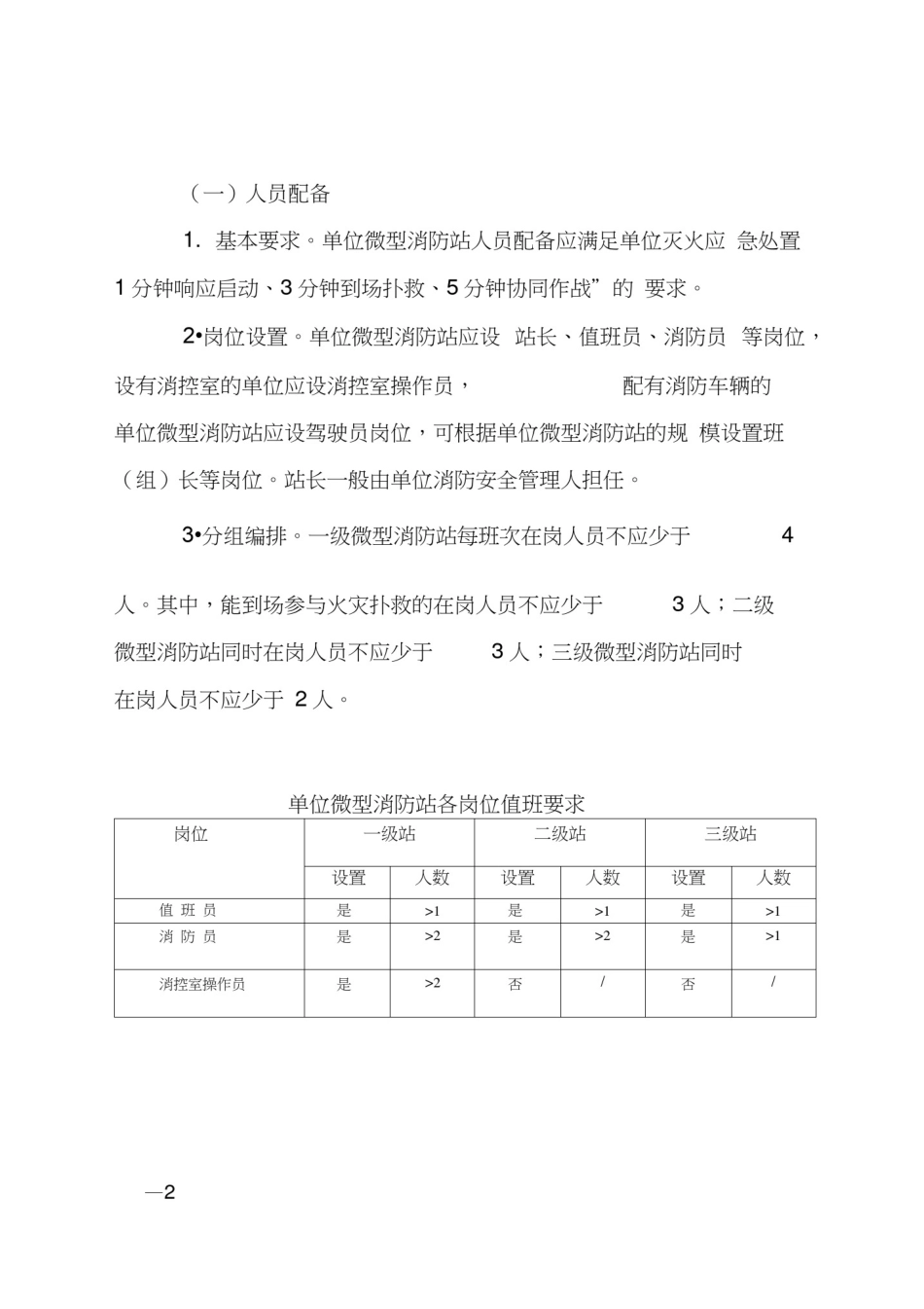 微型消防站建设标准及要求_第2页