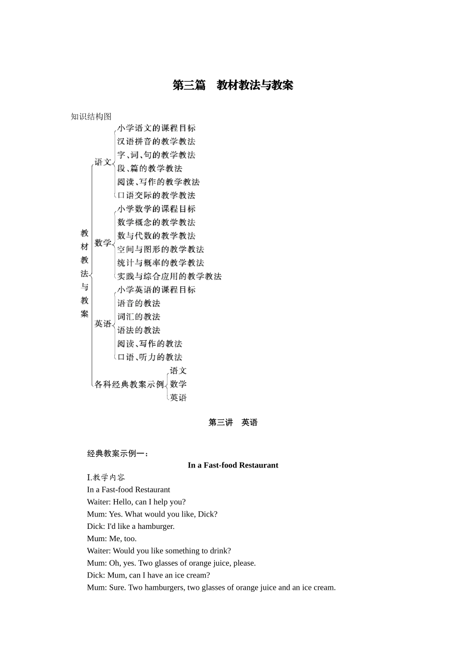 小学英语教师招聘考试专业知识[1]_第1页