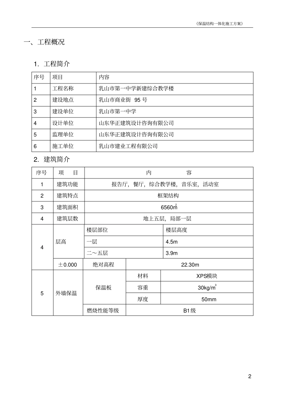 外墙外保温结构一体化施工方案(2)_第2页