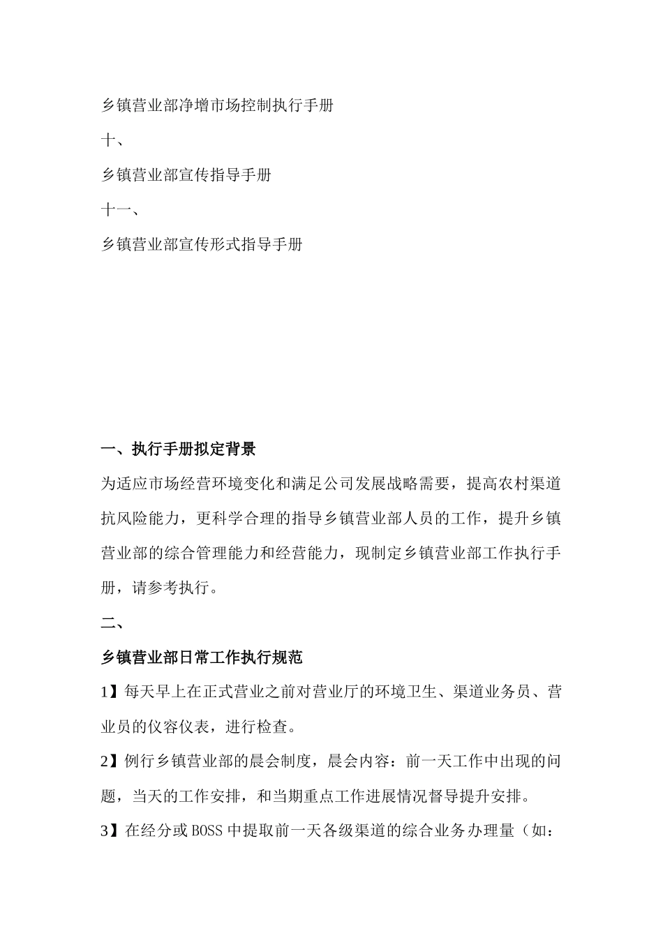 中国移动集团营业部工作执行手册_第3页