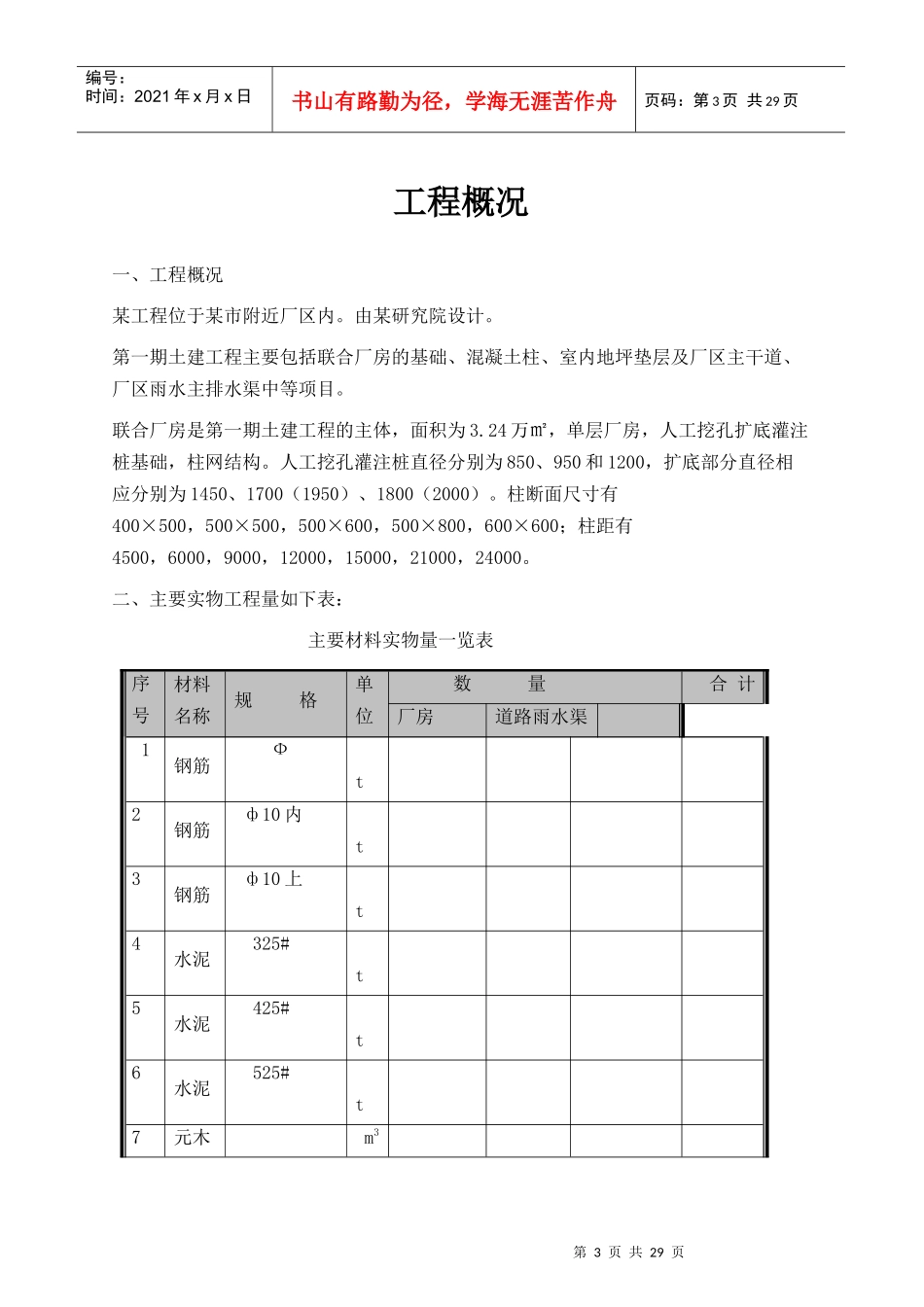 某联合厂房建筑施工组织设计_第3页