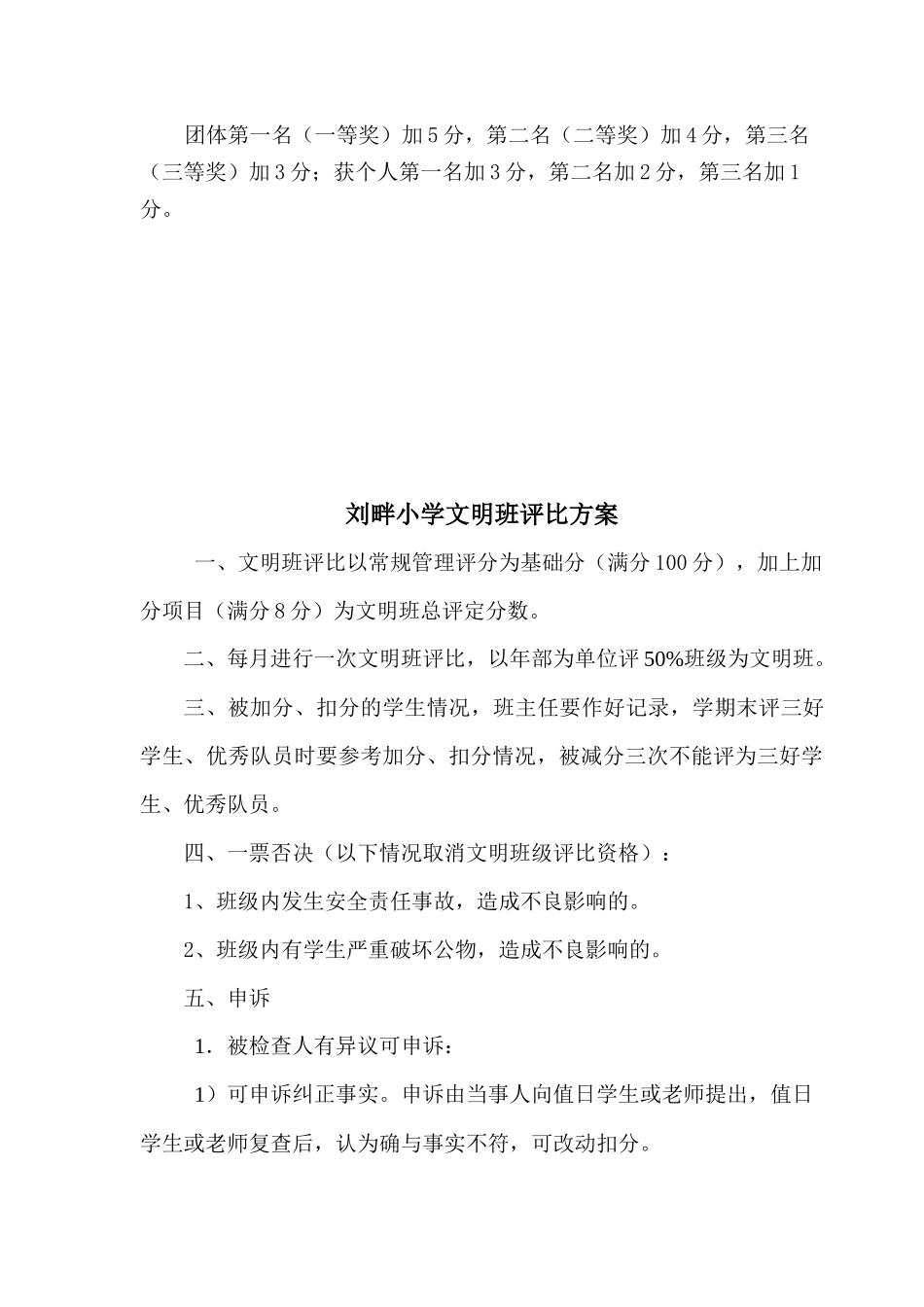 小学班主任工作量化考核方案_第3页