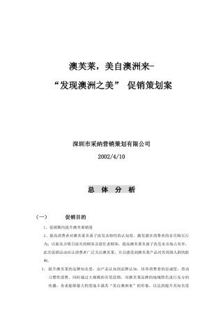 某洗发水促销策划案