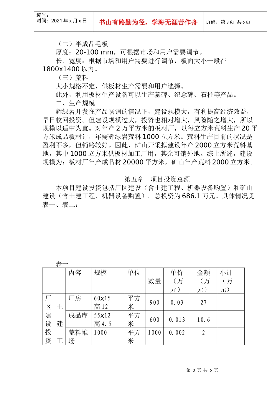 某自治县岩石开发项目建议书_第3页