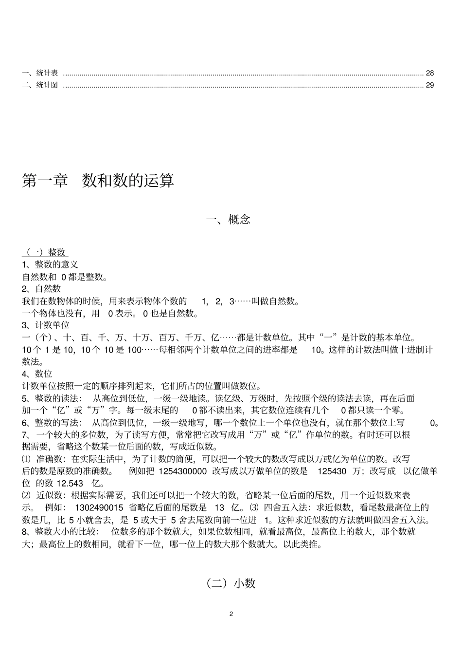 小学数学知识点总结大全(非常全面)_第2页