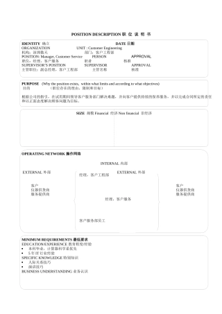 人力资源-17个典型的职位说明书（ 35页）
