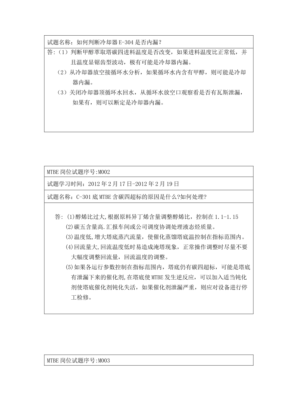 人力资源-MTBE装置岗位操作培训_第2页