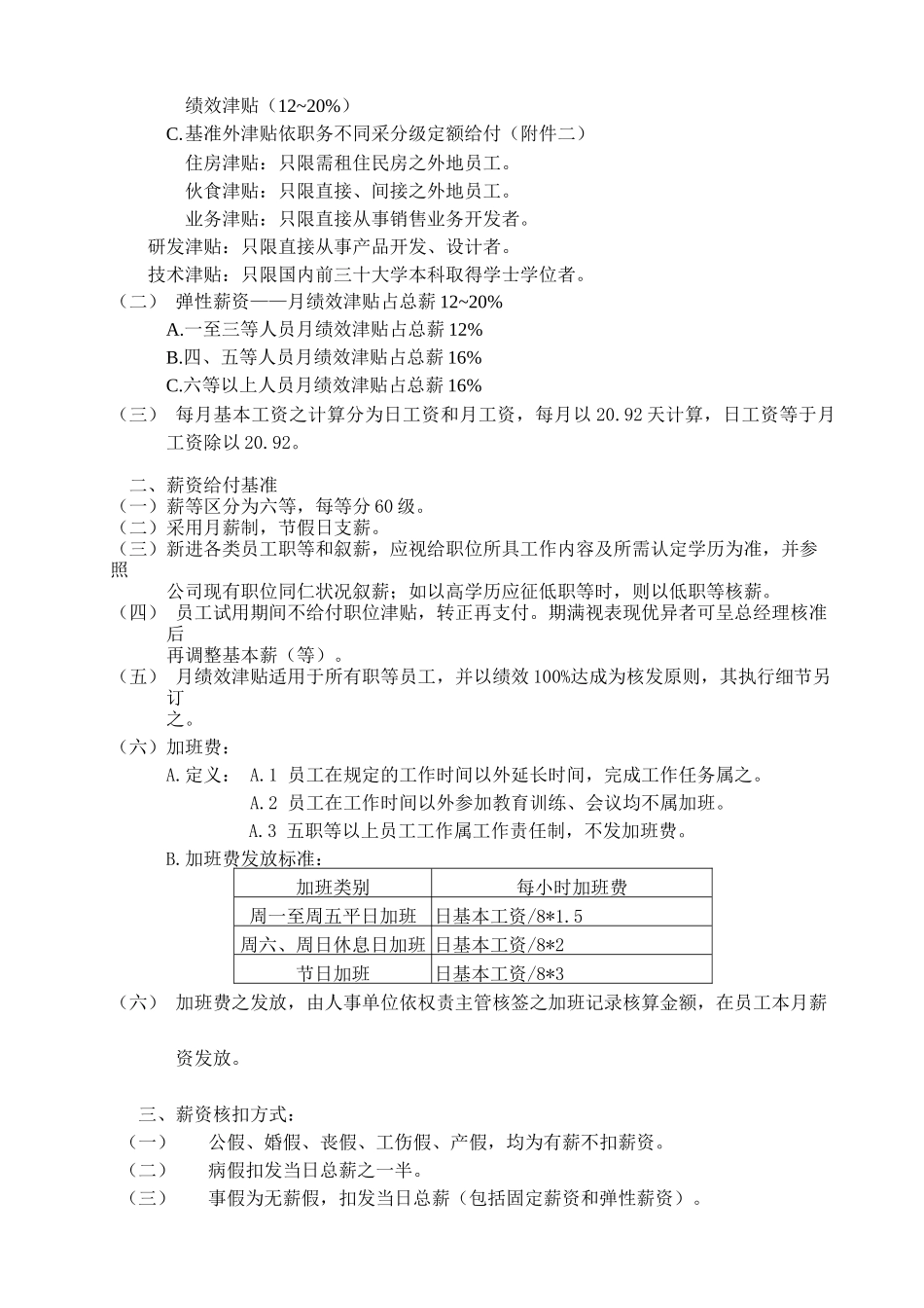 员工福利待遇管理_第2页