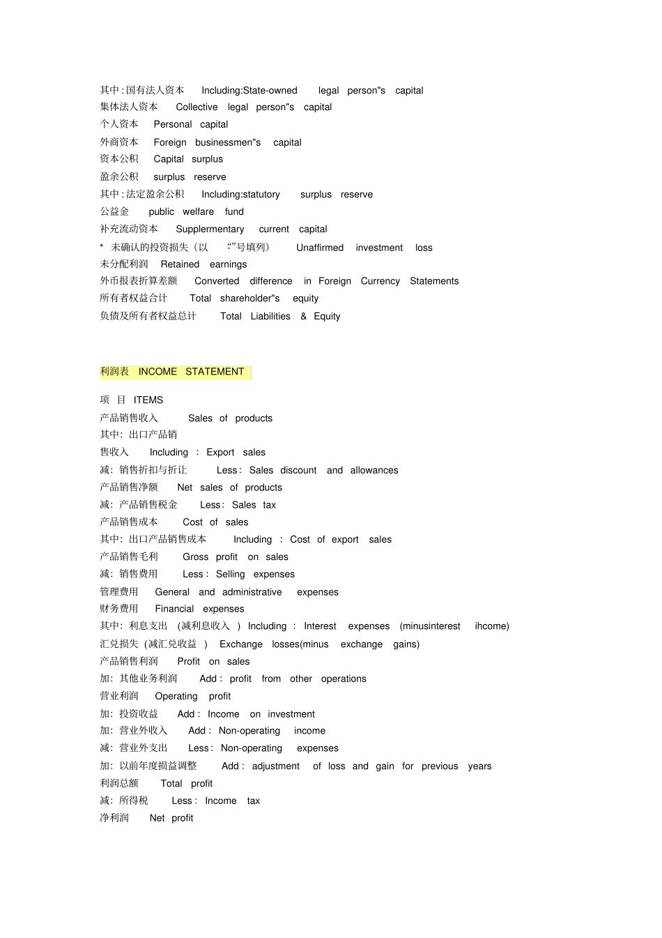 完整的英文财务报表_第3页