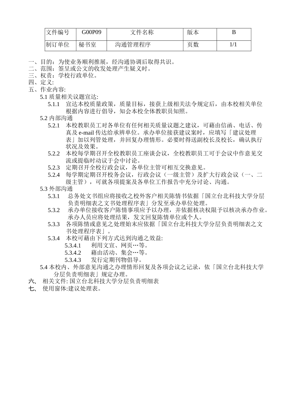 人力资源-P09沟通管理程序_第2页