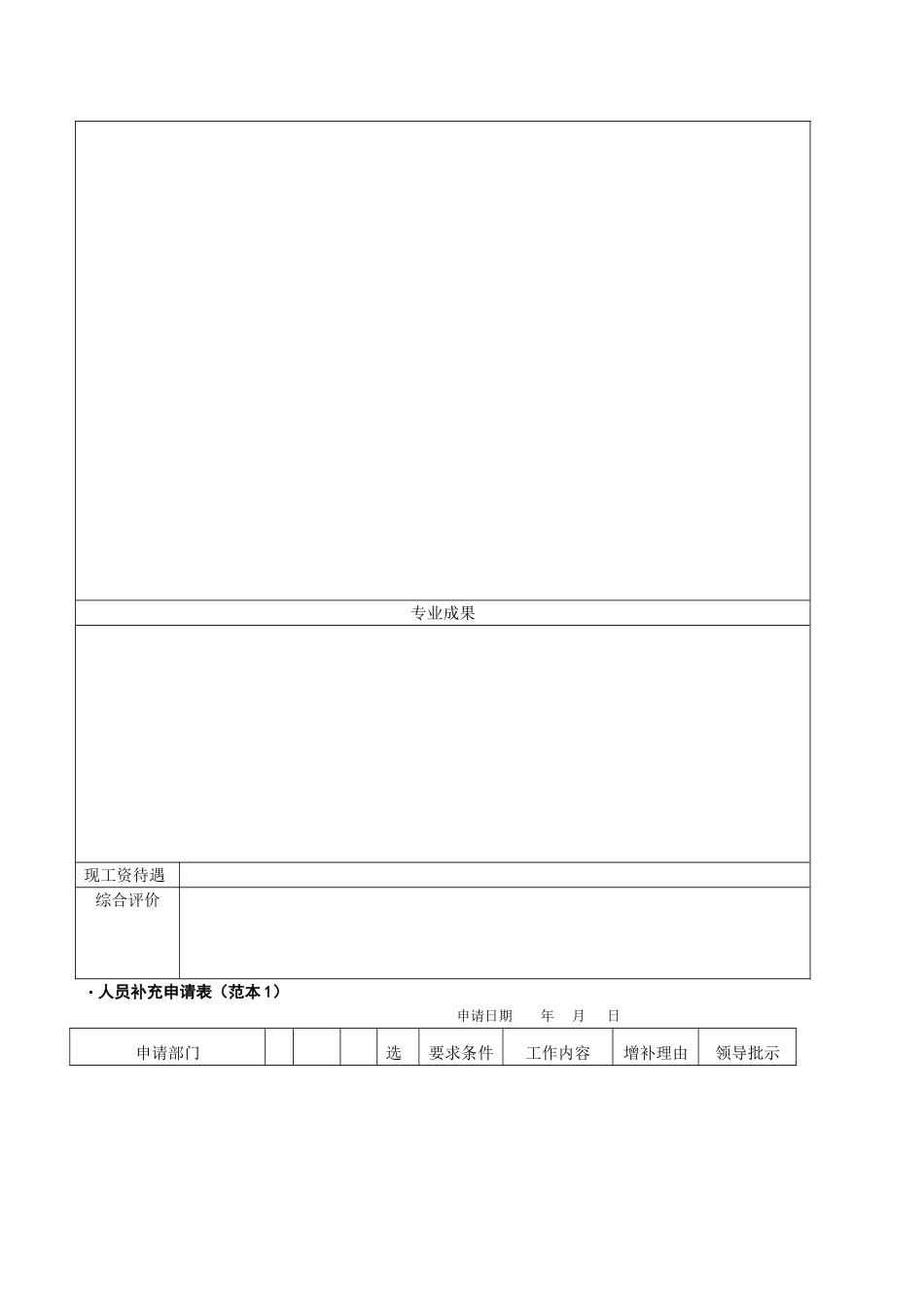 企业人事表格汇编_第3页