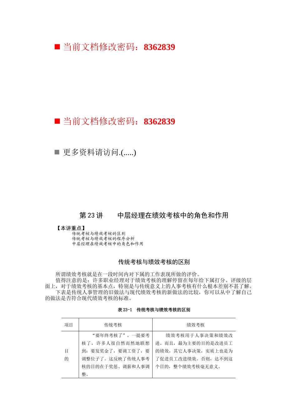 中层经理在绩效考核中的角色与作用_第1页