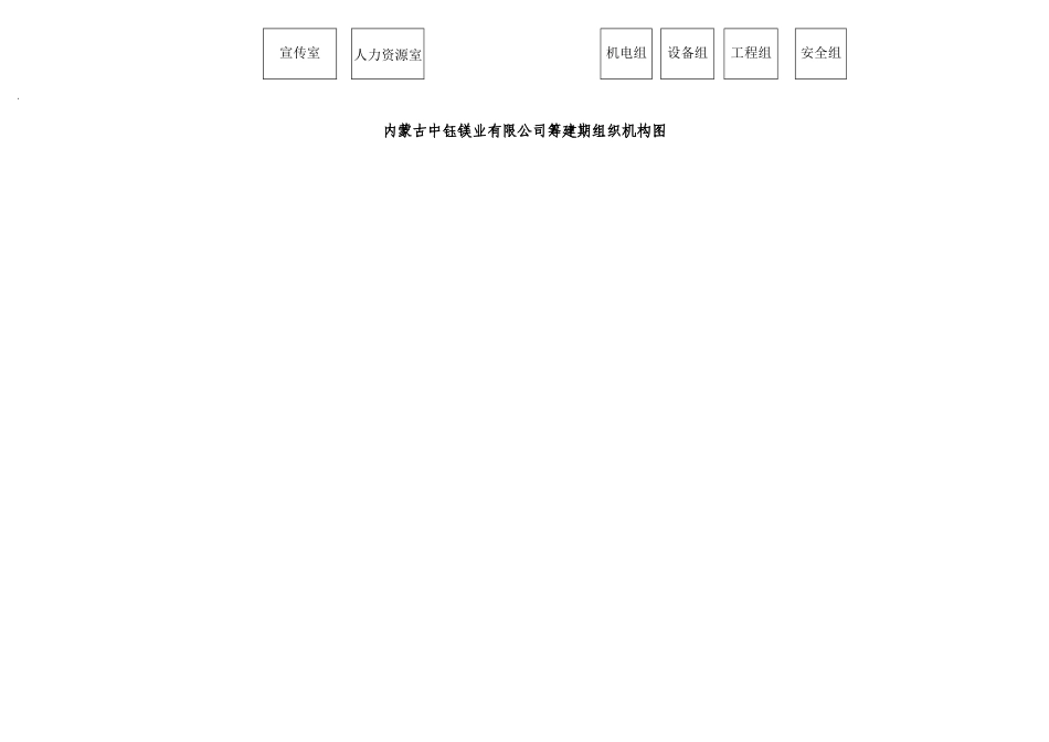 某镁业有限公司筹建期组织机构图_第2页