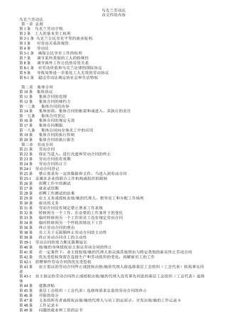 乌克兰劳动法