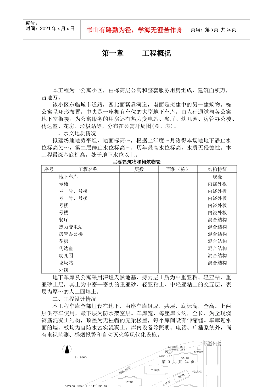 栋高层公寓群施工组织设计_第3页
