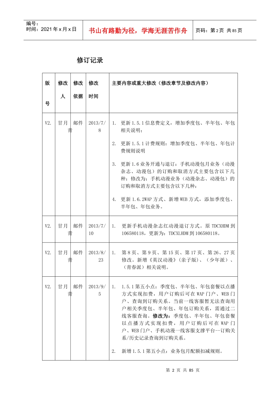 某通信有限公司手机动漫业务客服手册_第2页