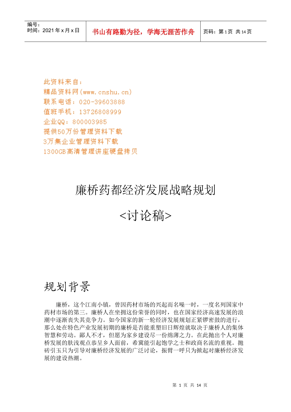 某镇经济发展战略规划_第1页