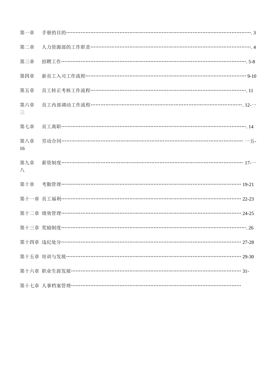 人力资源管理手冊全集_第2页